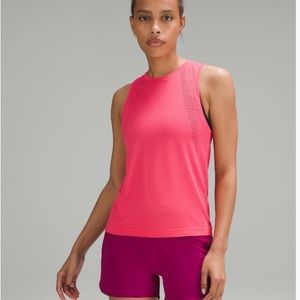 Lululemon train to be tank lipgloss pink